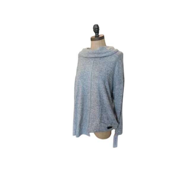 Jess & Jane Size M Medium Gray Heather cowl Neck Boutique Top NWT - Picture 3 of 3